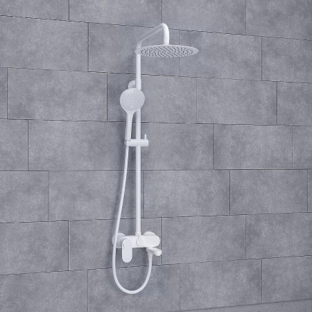 Душевая стойка WasserKRAFT Mindel 8500 A185.257.155.WM настенная цвет белый Душевая стойка WasserKRAFT Mindel 8500 A185.257.155.WM настенная цвет белый