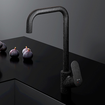 Смеситель для кухни Am.Pm Like F8006022 на раковину/на столешницу черный без термостата