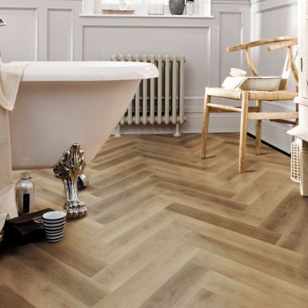 SPC ламинат CronaFloor Herringbone 2.0 Дуб Руан H021 Т092556 толщина 0,45 см 42 класс 640х128