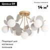Люстра потолочная Arte Lamp Peacock (Пеацоцк) A1369PL-7GY