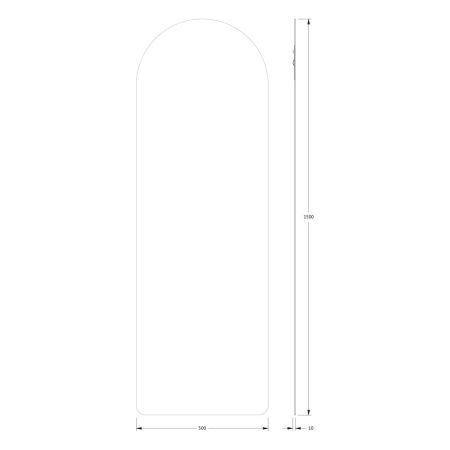Зеркало Evoform Primary BY 0103 50х150 подвесное