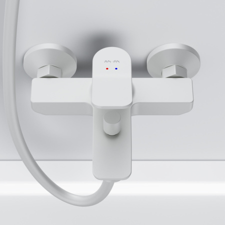 Смеситель для ванны и душа Am.Pm X-Joy F85A10033 настенный белый без термостата