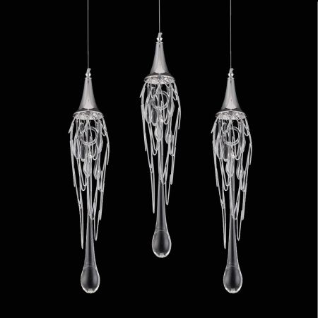Светильник подвесной Delight Collection Goddess Tears (Годдесс Теарс) P68009L-3 chrome