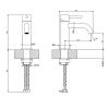 Смеситель Gessi GESSI 316 54002#707 на раковину черный