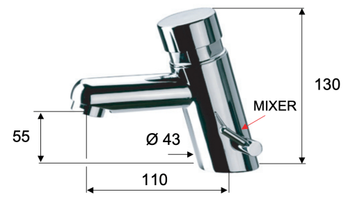Смеситель Remer Tempor TE18M на раковину хром - фото 2
