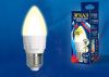 Лампа светодиодная диммируемая Uniel LED-C37 7W/3000K/E14/FR/DIM PLP01WH картон