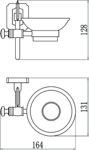 Мыльница Savol S-006459 - фото 3