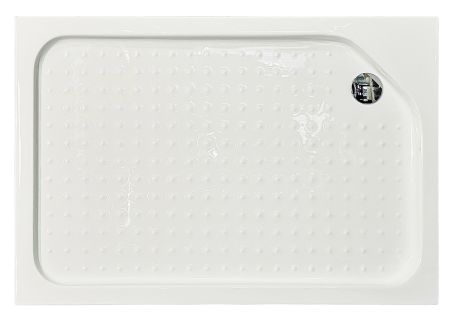 Душевой уголок Royal Bath HP RB8120HP-T-BL-R 120х80 стекло прозрачное профиль черный с поддоном