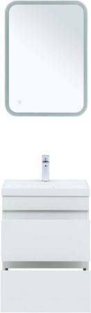 Тумба под раковину Aquanet Нота NEW 00335416 50х30 подвесная цвет белый