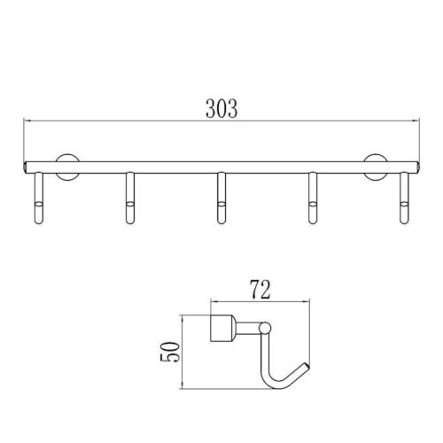 Крючок Savol S-005255 - фото 3