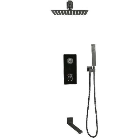 Душевая система ALMAes Ebro TVZ-8801 встраиваемая в стену цвет черный