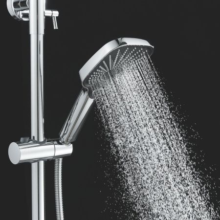 Душевая стойка Shevanik S6236 настенная цвет хром