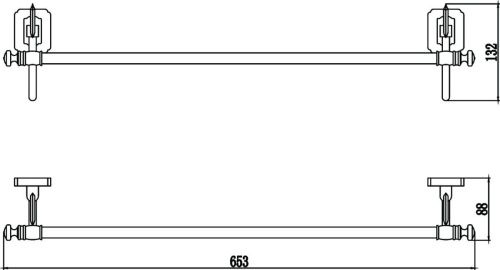 Полотенцедержатель Savol S-006424 - фото 3