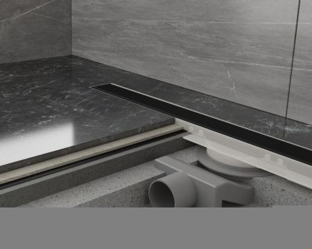 Душевой лоток Plumberia Selection PSM MODULAR PSM70NO 70х5 черный