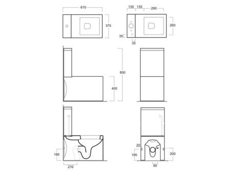 Чаша унитаза напольная Simas FZ 07 bia цвет белый без бачка без сиденья каскадный смыв