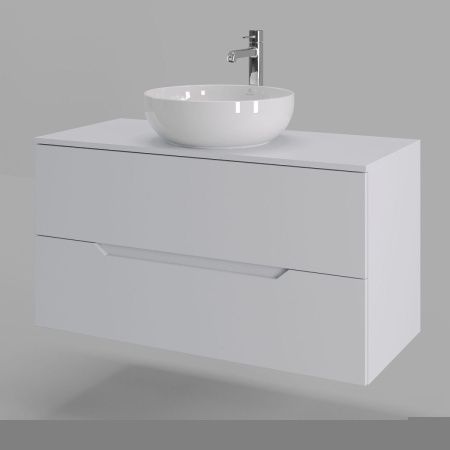 Тумба с раковиной Orange Line Li-100TuwMDF+B07-420W 100х50