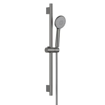 Душевой гарнитур Aquatek Бетта AQ2017BGM настенный вороненая сталь