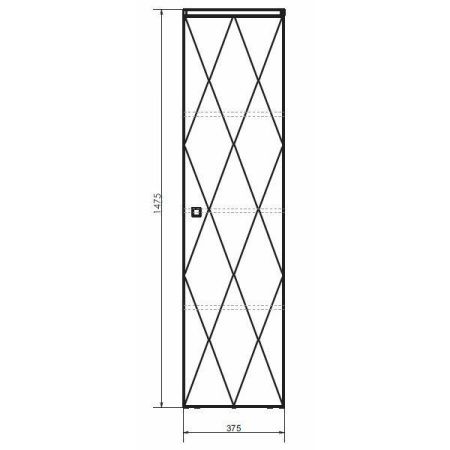 Шкаф-пенал Comforty Кремона 00-00001219CF 40х150 подвесной цвет коричневый