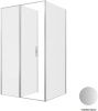 Душевой уголок Allen Brau Priority 3.31032.BA + 3.31047.BA 120х100 стекло прозрачное профиль серебро без поддона