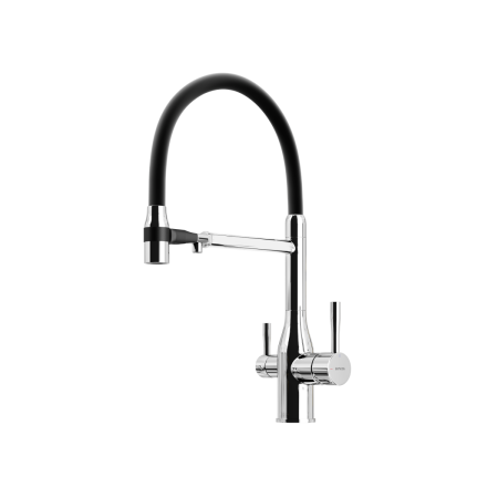 Смеситель для кухни Sancos Garda SC4009CH на мойку хром/черный