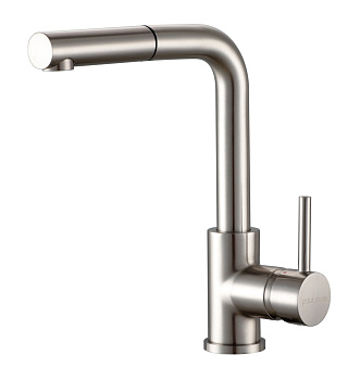 Смеситель для кухни Paulmark KASSEL Ka214311-NI на раковину никель без термостата