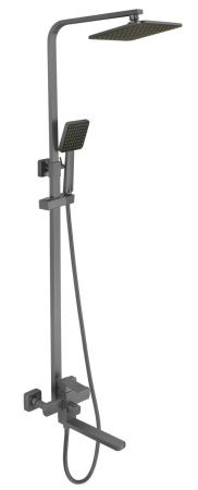 Душевая стойка Fmark FS8145-25Q настенная цвет графит