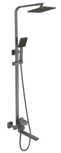 Душевая стойка Fmark FS8145-25Q настенная цвет графит - фото 2