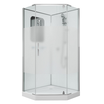 Душевая кабина Grossman Classic GR170D 100х100 трапеция без крыши ориентация универсальная