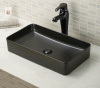Раковина CeramaLux 9396MB 61х40 накладная цвет черный матовый