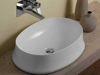 Раковина из санфаянса Simas SH 04 60х42 накладная цвет белый