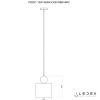 Светильник подвесной iLedex Play (Плаы) P820/1-12W-3000K-D220 MBK-BRZ