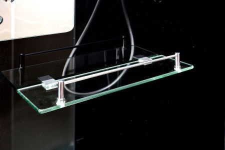 Душевая кабина AvaCan B90SBLACK 90х90 четверть круга с крышей ориентация универсальная