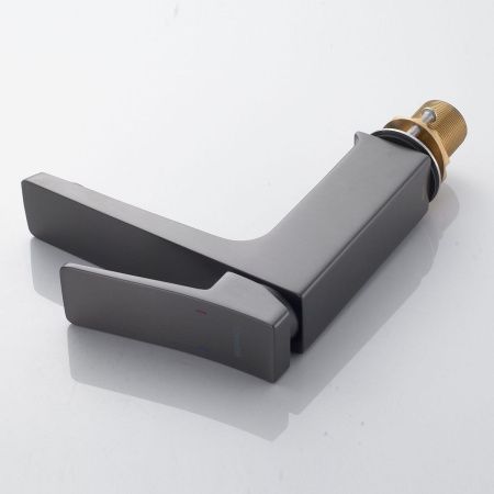 Смеситель Shevanik S4401T на раковину оружейная сталь