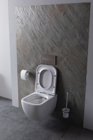 Чаша унитаза подвесная Allen Brau Infinity 4.21004.20 цвет белый без сиденья безободковая каскадный смыв