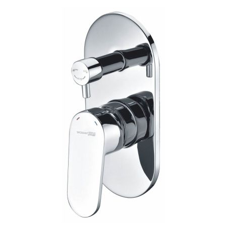 Смеситель для ванны и душа Wasserkraft Donau 5300 5341 встраиваемый в стену хром