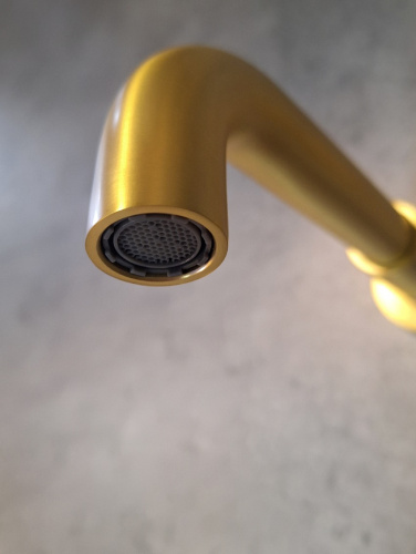 Смеситель для раковины AltroBagno Metropoli AltroBagnoMetropoli010505OrSp встраиваемый в стену золото матовое - фото 4