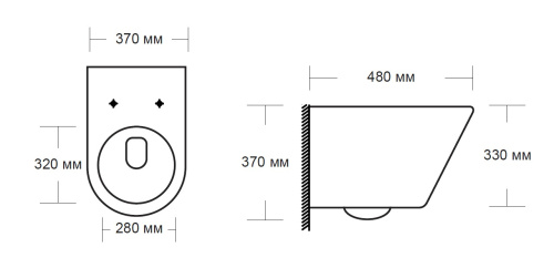 Унитаз подвесной MILLEAU 201 NESS 201 белый глянцевый с сиденьем микролифт безободковый смыв воронка-водоворот - фото 2