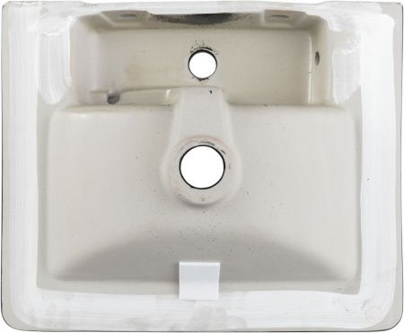 Раковина керамическая Aquanet Ирис 00329246 50х40 полувстраиваемая цвет черный 1 отверстие под смеситель