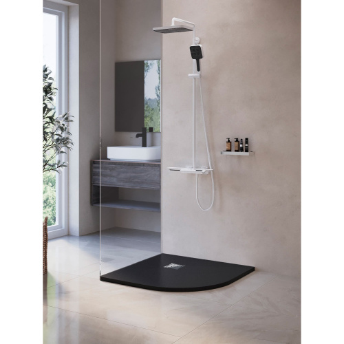 Душевой поддон RGW Stone Tray 16153100-02 100x100  искусственный камень серый - фото 2