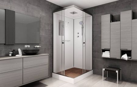 Душевая кабина AvaCan K402S 120х90 прямоугольная с крышей ориентация универсальная