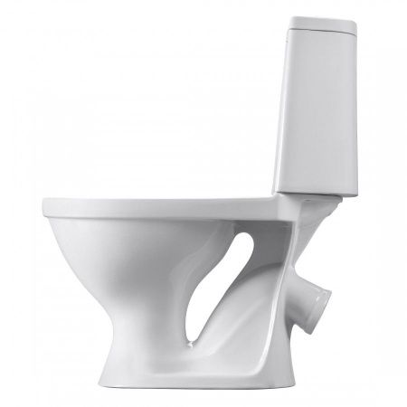 Унитаз-компакт напольный с бачком Santeri Прайм 1P2054S0000BF белый с сиденьем каскадный смыв