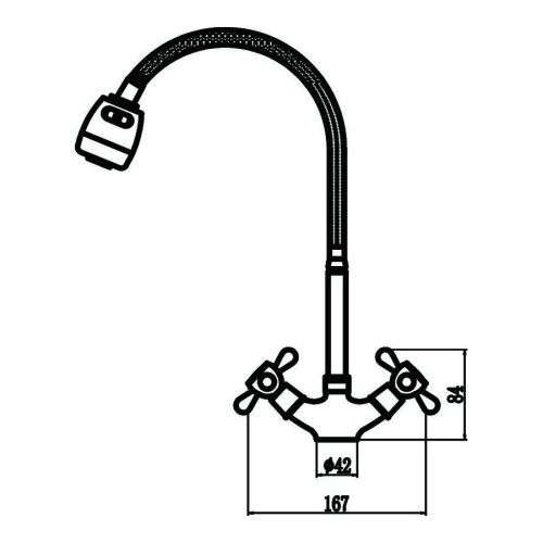 Смеситель для кухни Fmark FM4319 на мойку хром - фото 3