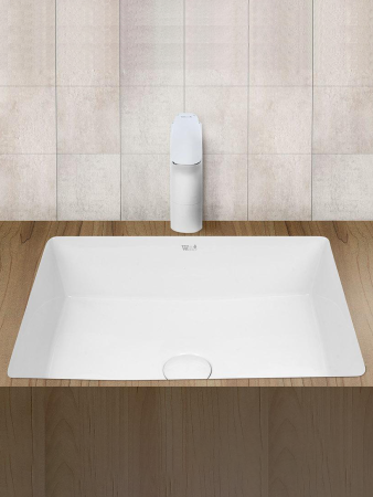 Раковина из сантехнического фаянса WeltWasser WW SK 10000004600 40 см встраиваемая цвет белый 1 отверстие под смеситель