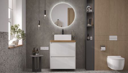 Тумба под раковину Velvex KLAUFS tnKLA.70.2Y-616.216 70х40 напольная цвет белый