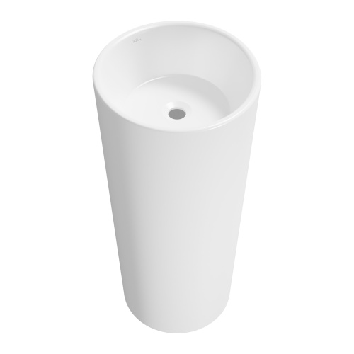 Раковина из сантехнического фарфора Wellsee Callipy Art 338902000 40х40 напольная цвет белый глянцевый без отверстий под смеситель - фото 2 Раковина из сантехнического фарфора Wellsee Callipy Art 338902000 40х40 напольная цвет белый глянцевый без отверстий под смеситель - фото 2