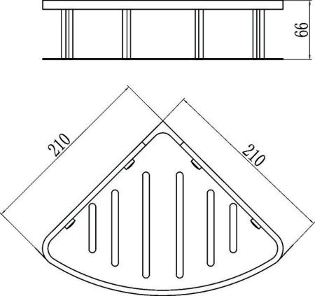 Полка в ванную комнату Savol S-002677