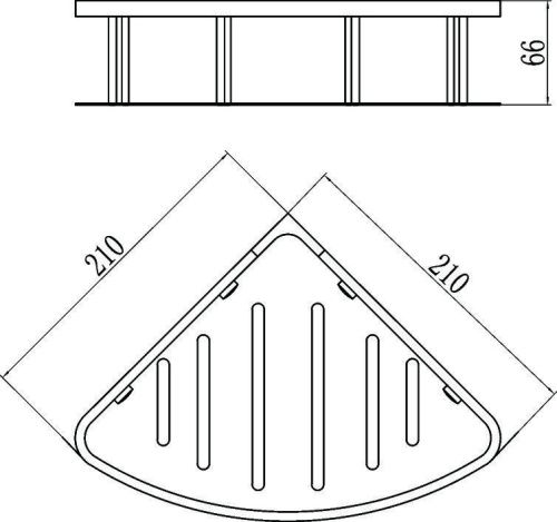 Полка в ванную комнату Savol S-002677 - фото 2