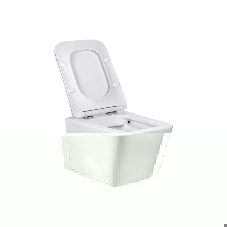 Унитаз подвесной Vincea Q-Line VT1-12 белый с сиденьем микролифт безободковый душевой смыв