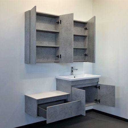 Тумба с раковиной Comforty Осло 00-00006118CF 70х50 подвесная цвет серый