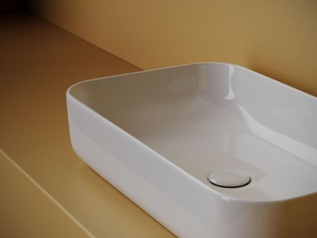 Раковина из сантехнического фарфора Ceramica Nova ELEMENT CN5044 60х40 накладная цвет белый без отверстий под смеситель